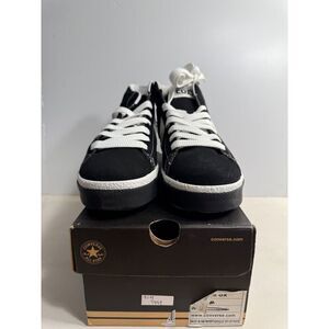 .4449 Converse Black/White-US 9.5 Mens Replica
